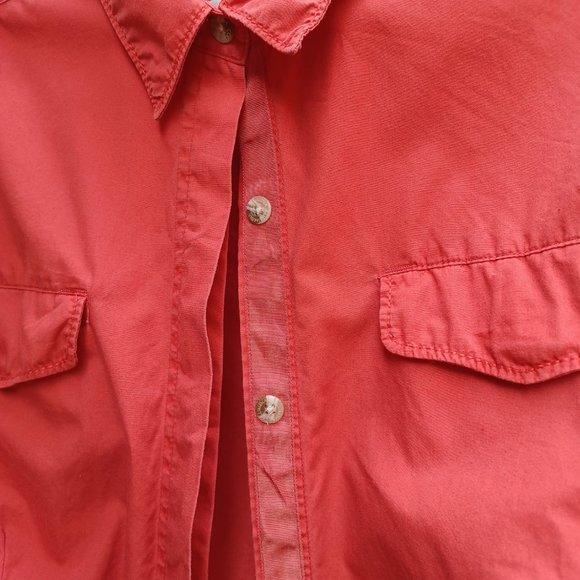 Columbia Long Sleeve Shirt, Coral, Women Size L - Picture 3 of 9
